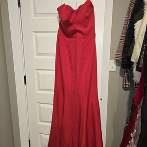 Elegant Red Women's Dress